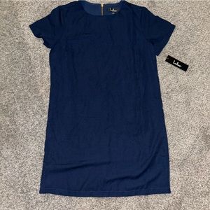 NWT Lulu’s Shift and Shout Navy Shift Dress Size Small